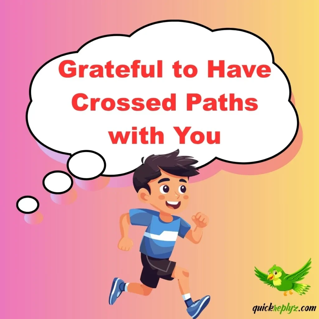 Grateful to Have Crossed Paths with You
