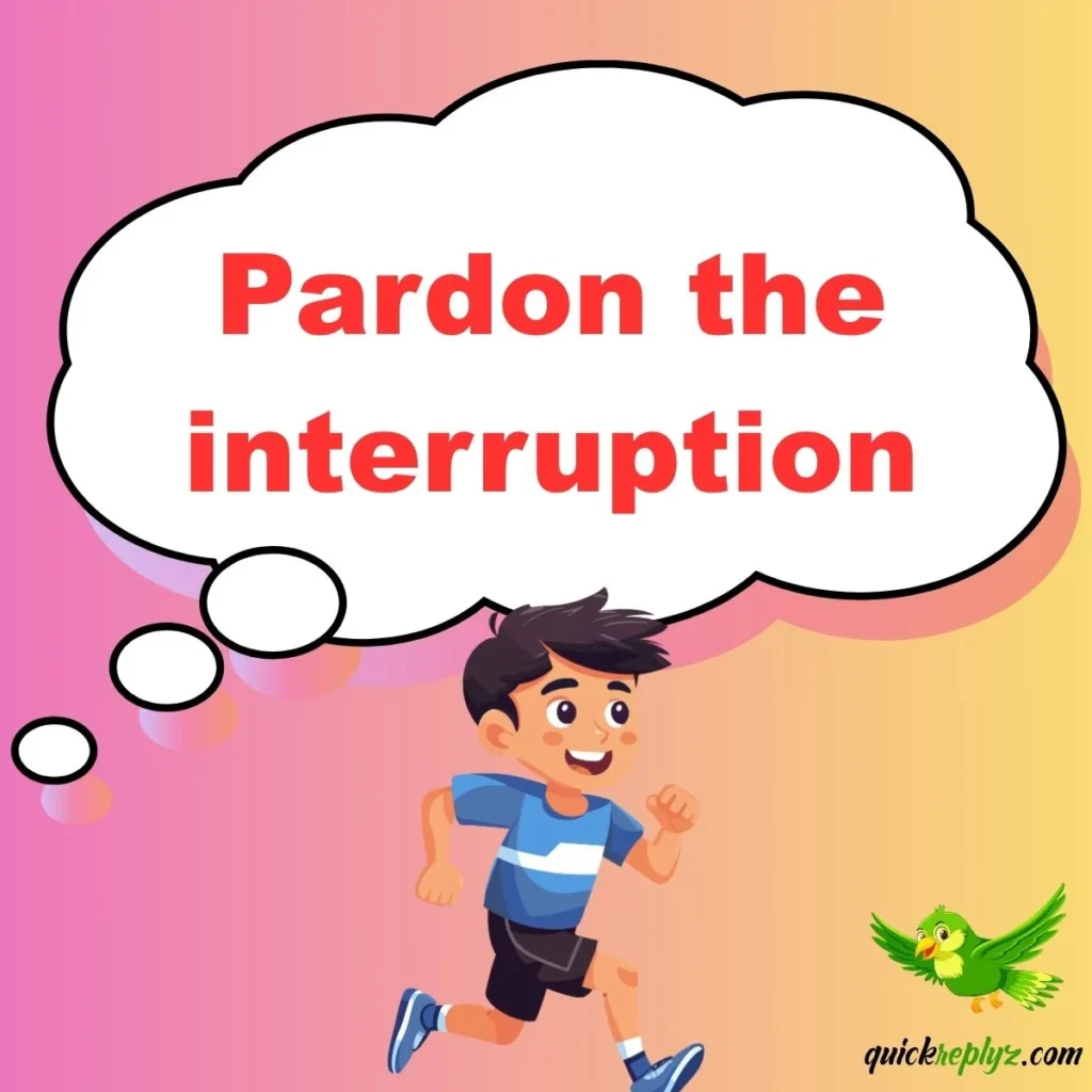 Pardon the interruption