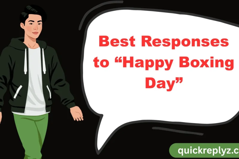 30 Best Responses to “Happy Boxing Day”