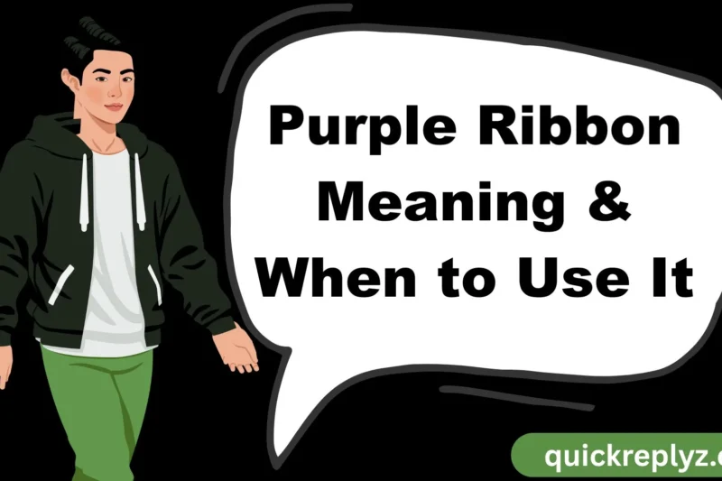 Purple Ribbon Meaning & When to Use It