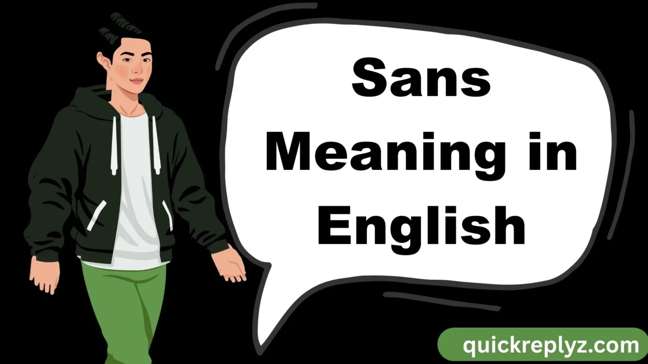 Sans Meaning in English